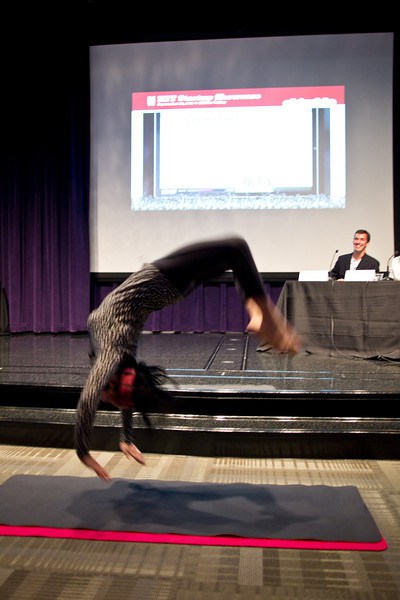 Skimble’s Backflipping Presentation Earns Top Score